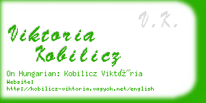 viktoria kobilicz business card